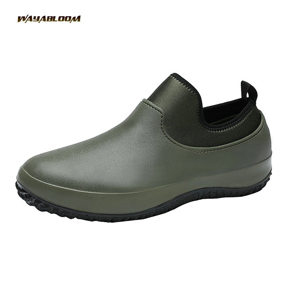 Customized neoprene rain work shoes